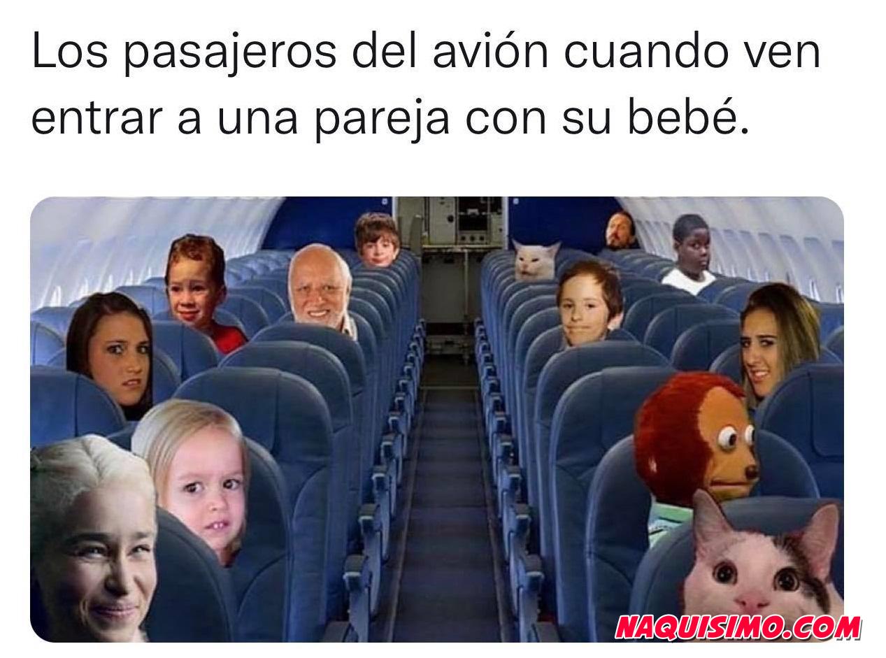 Memes de viajar en avion